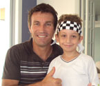 Pat Cash with Mert Asker just before the launch of the Gallipoli Youth Cup