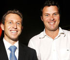 Tom Larner (CEO Tennis Queensland) and Mark Handley (Pro Circuits Coordinator, Tennis Australia)
