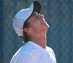 Cormac Clissold frustrated during the boys singles final (Photo: Elizabeth Xue-Bai)
