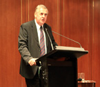 President of Moreton District Branch RSL - Mr. Adrian Shepley, during a speech at the Gallipoli Youth Cup dinner